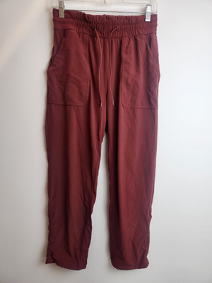 Lululemon Beyond The Studio Crop Pants Burgundy Size 6.
