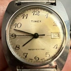 Timex vintage hand wind Champagne Dial