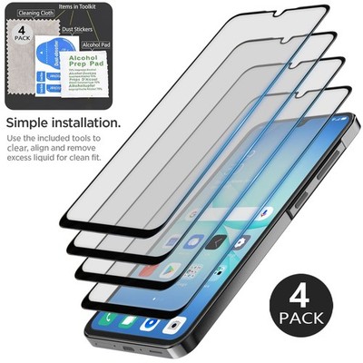 4X/8X Clear For Samsung Galaxy A17 Case Friendly Tempered Glass Screen Protector