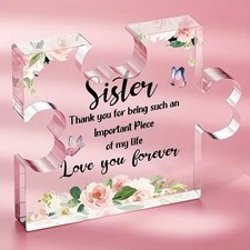 Sister Gifts Important Piece Of My Life Thank You Gift For Sister Birthday
