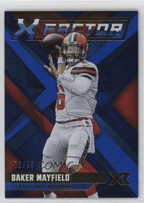 2019 Panini XR X-Factor Blue /99 Baker Mayfield #XF-2 0q3