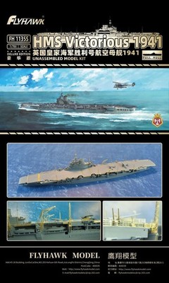 Battleship Unpainted 1/700 HMS Victorious 1941 DELUXE EDITION Plastic Model Kit