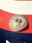 Dug Civil War 💥 🇺🇸 💣 Unusual Big Gilt Flat Back Coat Button