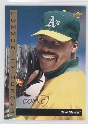 1993 Upper Deck Community Heroes Dave Stewart #39 1v4