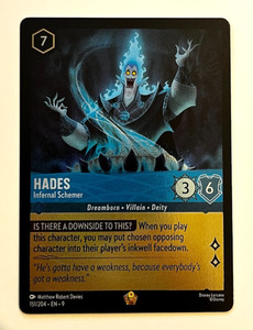 Disney Lorcana – Fabled – Hades Infernal Schemer Legendary Foil – 151/204