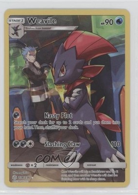 Secret - Weavile Pokémon Sun & Moon Cosmic Eclipse #238