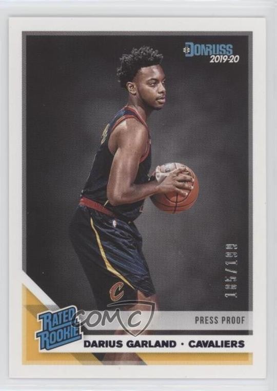 2019 Panini Donruss Rated Rookie Press Proof Purple /199 Darius Garland #250 RC
