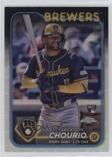 2024 Topps Chrome Update Rookie Debut Refractor Jackson Chourio #USC30 16hs