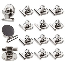Magnetic Clips, 12 Pack Heavy Duty Refrigerator Magnet Clips, Fridge Magnets Str