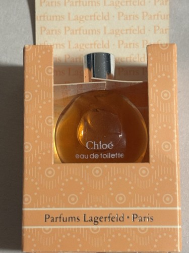 Vintage Chloe Parfum Karl Lagerfeld 1/8 fl oz/ 3.5 ml In Box HTF Size Mini - Picture 7 of 8
