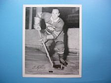 1945/54 QUAKER OATS NHL HOCKEY PHOTO BILLY REAY ACTION MONTREAL CANADIENS