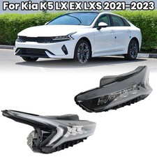 Pair LED Driving Lights Lamp Plastic Headlight For Kia K5 LX EX 2021-2023