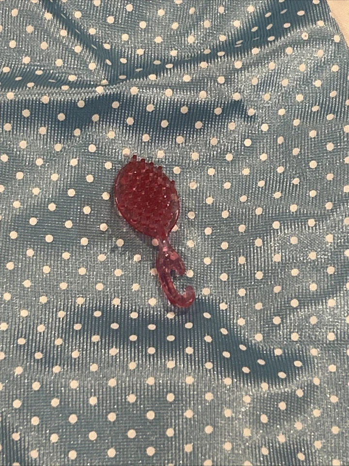 Barbie Fashion Avenue Lencería #14292 Camisón Azul Lunares Con Cepillo Foto 2 de 4