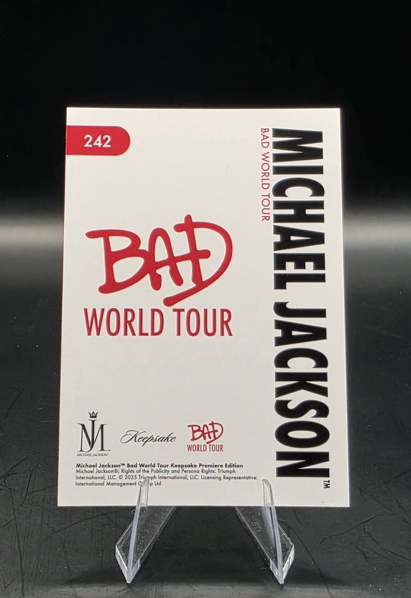 2025 Keepsake Michael Jackson Blue Drip Bad World Tour #242 | eBay