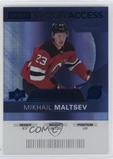 2021 Credentials 2020-21 Debut Ticket Access Blue 25/99 Mikhail Maltsev #73 6o2