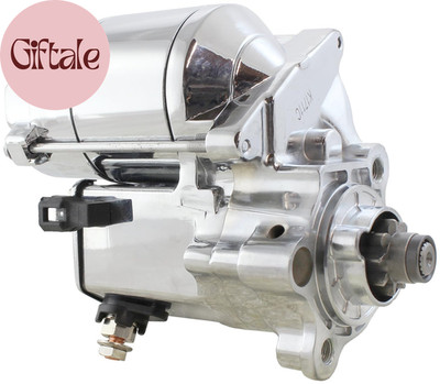 New Professional Grade Chrome Starter Compatible with Harley Davidson Motorcycle