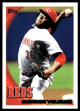 Edinson Volquez 2010 Topps #589 Reds MLB READ FREE SHIPPING AutographDen