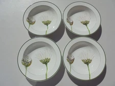4 Villeroy & BOch Country Collection Flora Daisy 7 3/4" Rim Cereal Bowls