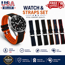 Genuine Sailcloth Watch Band 20mm 22mm 24mm 2...