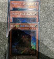3x Shining Star Dragon (BLTR-EN002) NM Secret Rare Yu Gi Oh Card Playset