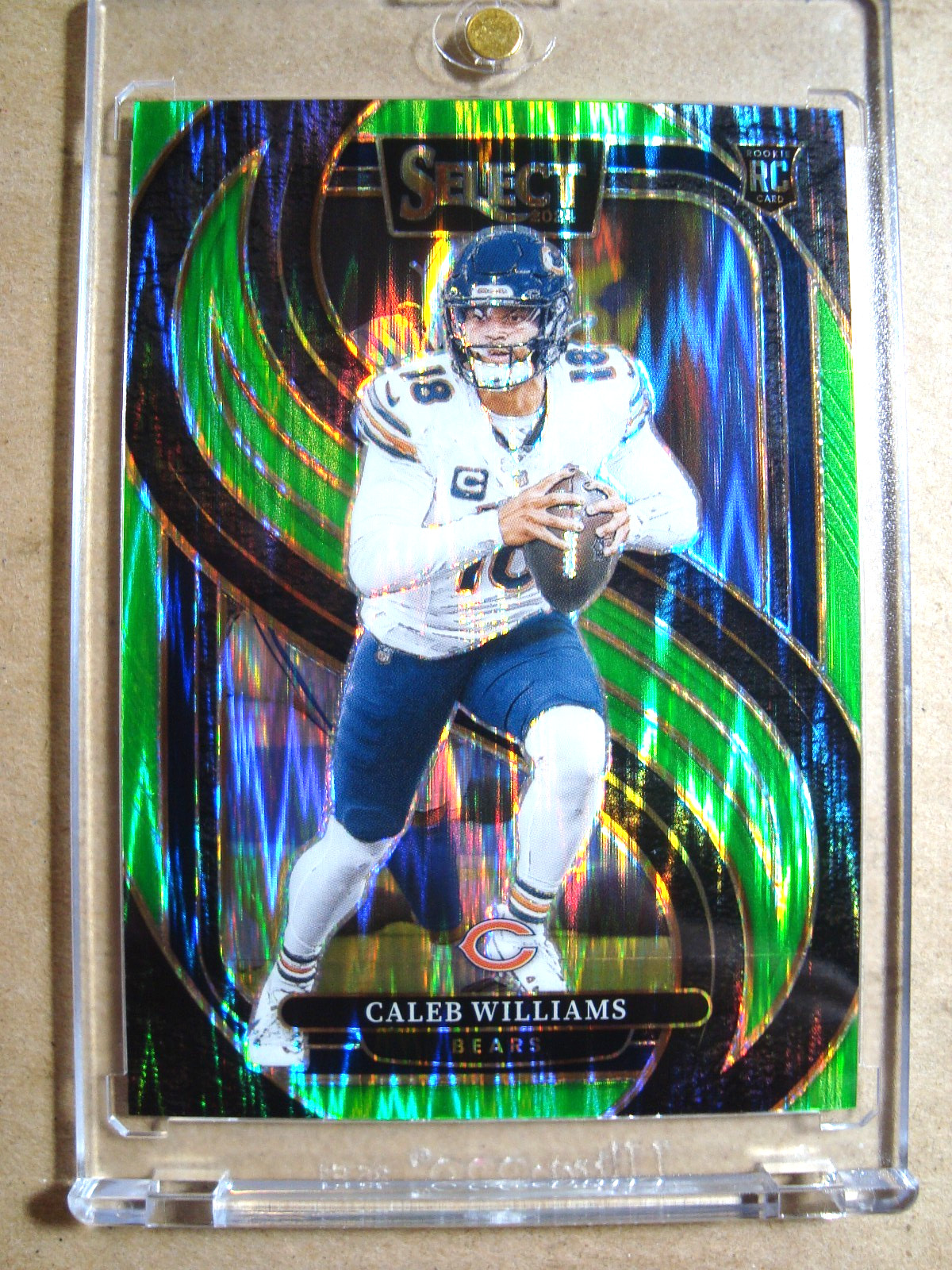 2024 Caleb Williams Select Rookie Premier Green Shock Prizm RC /499 MINT 🔥🔥🔥