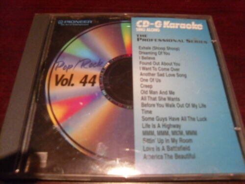 PIONEER CD+G KARAOKE SERIE PROFESSIONALE POP ROCK VOL 44 PCDG-044 - Foto 1 di 1