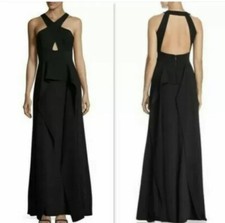 NWT BCBG MAXAZRIA BRYLEIGH HALTER CUTOUT RUFFLE GOWN / MAXI DRESS SIZE 2 368