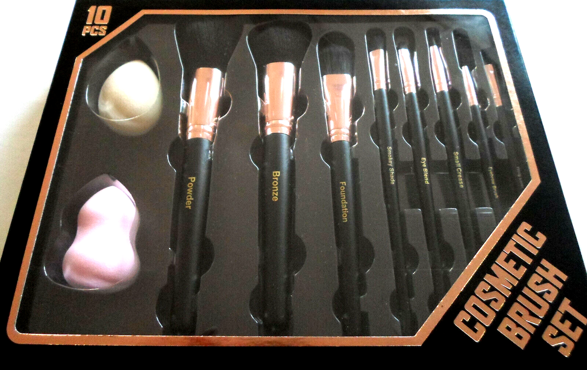 Professionelles 7-teiliges Make-up Pinsel Set – Mit Grünem Metallgriff – Für Foundation, Rouge, Lidschatten & Mehr