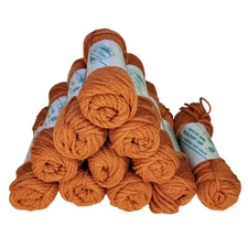Elsa Williams Needlepoint Yarn 11 Skeins Rust Brown #720 Tapestry Wool 40 Yard