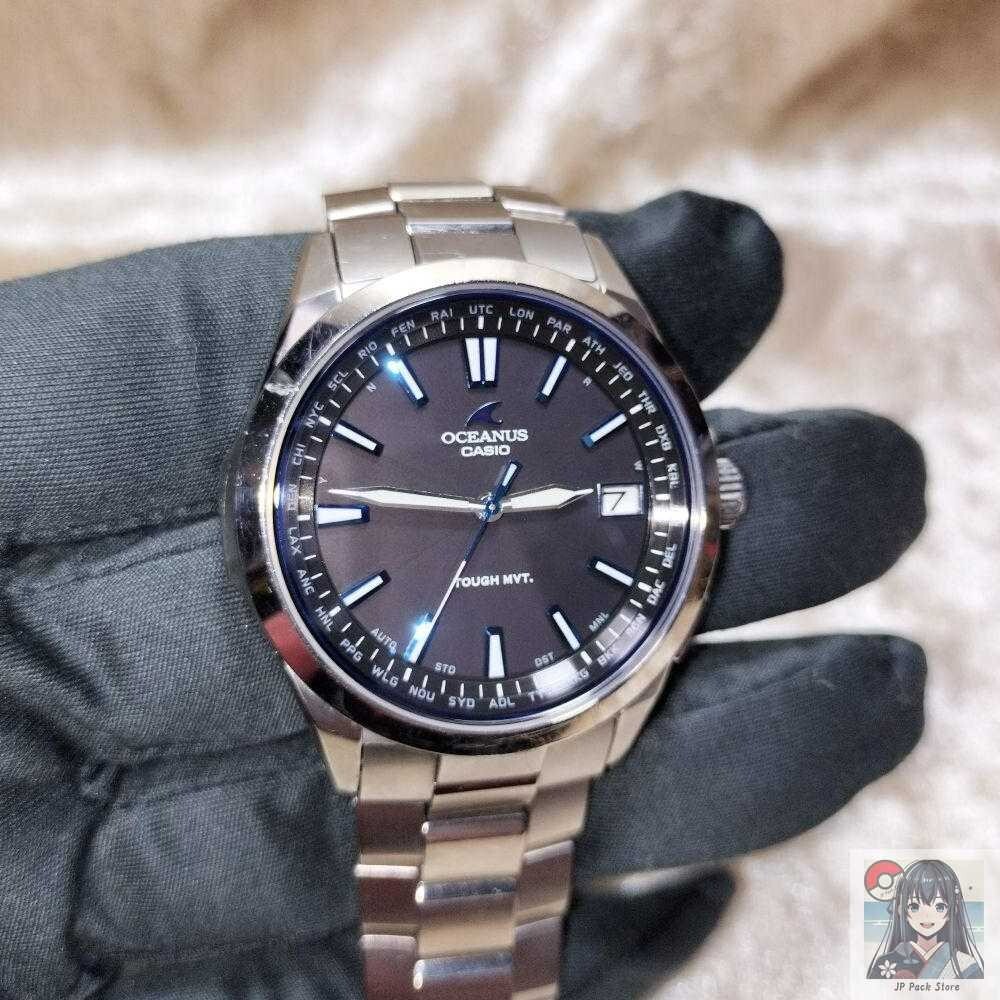 Casio Oceanus OCW-S100-1AJF Black Dial Titanium Radio Solar Men 