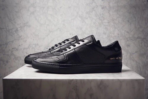 common projects bball low black white