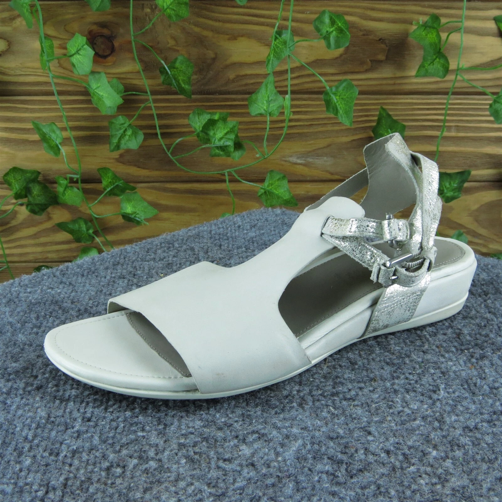 ECCO Gladiatore donna pelle bianca taglia 39M usatoatamente deli