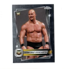 2 count lot 2025 Topps Chrome WWE "Stone Cold" Steve Austin Cards #6 LEGENDS LOT