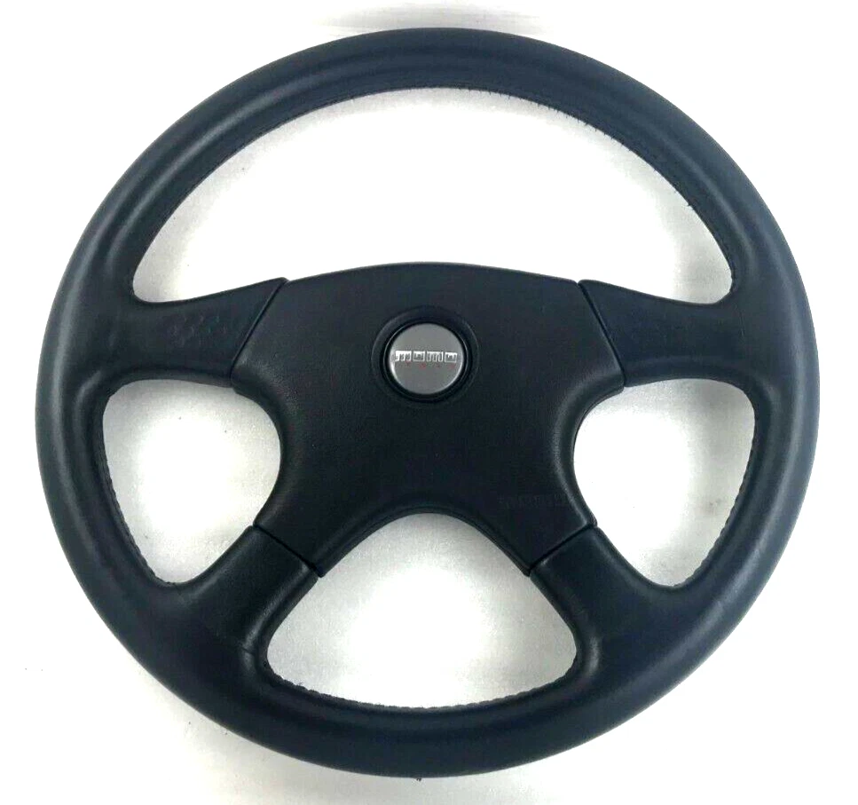 Original MOMO Ghibli 4 M38 Black Leather 380mm 1992 Classic Wheel Steering.  7C