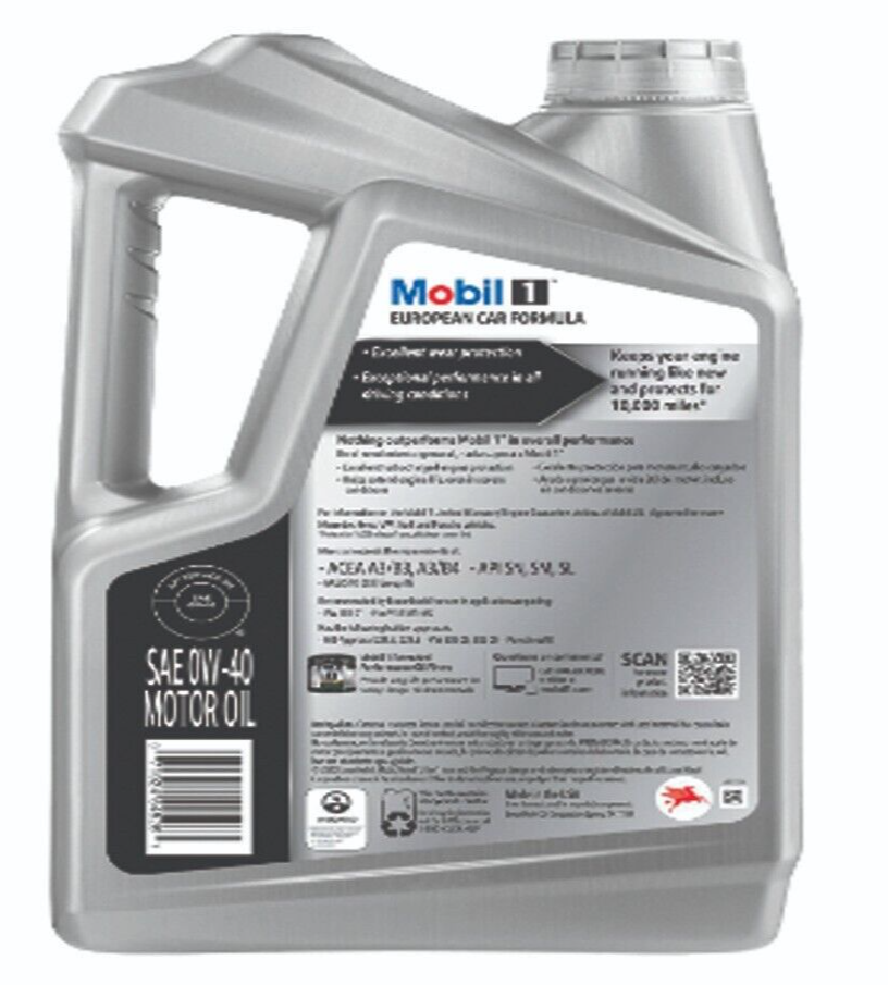 Mobil 1 FS Full Synthetic Engine Oil 0W-40 5 Quart 1 PACK Free