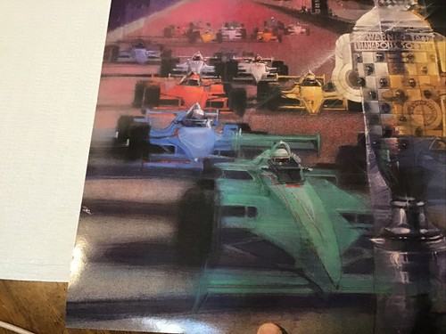 Póster oficial Indy 500 1988 serie de coleccionista 16 1/4” X 21 1/4” stock pesado - Imagen 6 de 6