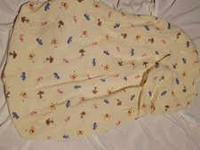 Disney Winnie-The-Pooh Yellow white Fitted Baby Crib Sheet Pooh Piglet Eeyore