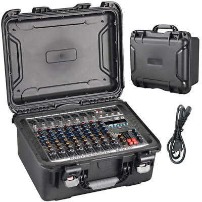 Pro 8 Channel Mixer w/Power Amplifier 700w w/Bluetooth Sound Package Powertable