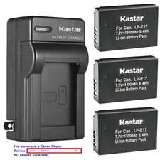 Kastar Battery AC Wall Charger for Canon LP-E17 LPE17  Canon EOS 8000D Camera