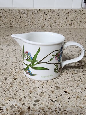 Portmeirion Botanic Garden 2 3/4'' Drum Creamer Cream Pitcher FORGET-ME-NOT