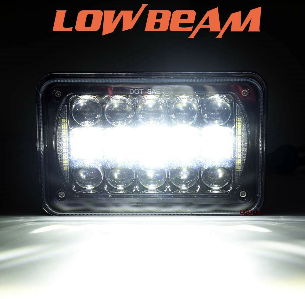4x6 LED Headlight Set For Isuzu NPR 1991-2005 – DOT Approved, 9500 Lumens, Plug & Play 3 thumbnail image
