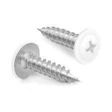  8 x 1/2" Truss Head Fast Self Tapping Screws Alloy Steel Wood Screws White H...