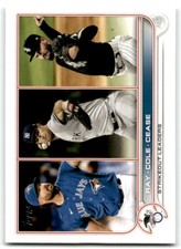 2022 Topps Series 1 AL Strokeouts Leaders (Robbie Ray/Gerrit Cole/Dylan Cease)