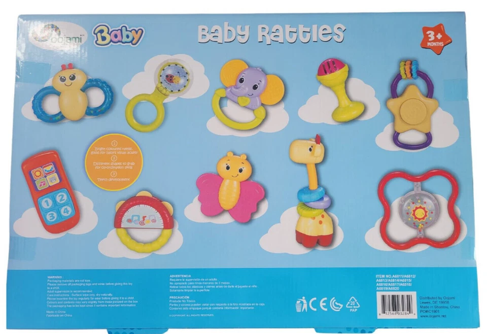 BABY RATTLES & TEETHER 10pcs - Image 3 of 3