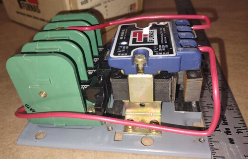 Furnas Magnetic Contactor 40da32aa 60 Cycle Three Phase Three Pole Size 1 Open - Picture 6 of 6