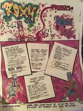 Vintage Poster ROXY  “The Kings of Rock”Performance by Run DMC Artwork by Kano