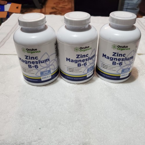 Oculus Organics Zinc, Magnesium, B6 210 Capsules eBay