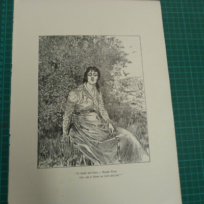 vintage print YE BANKS AND BRAES O' BONNIE DOON...
