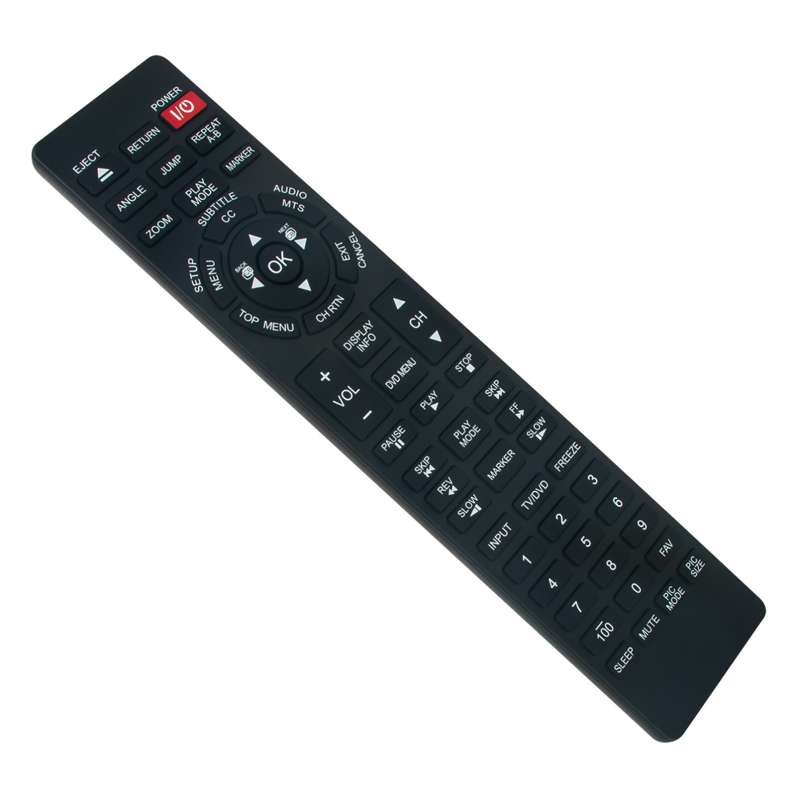 CT-8021 Replace Remote for Toshiba TV/DVD Combo 32SLV411U 24SLV411U 19SLV411U
