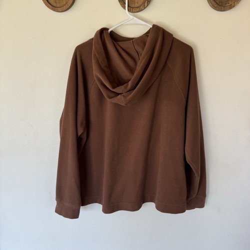 Old Navy Brown Fleece Hoodie Sweatshirt Size XL - Picture 6 of 6